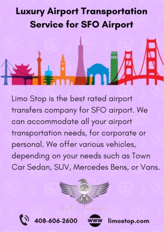 Luxury Airport Transportation Service for SFO Airport