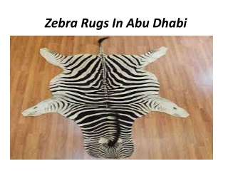 Zebra rug in dubai