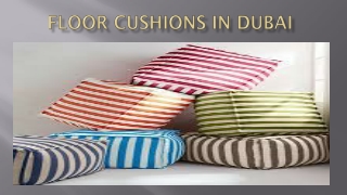 Floor cushions in Dubai