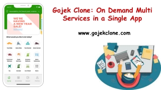 Develop Multi Service Gojek Clone App for Multi Service Business