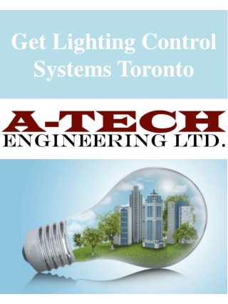 Get Lighting Control Systems Toronto