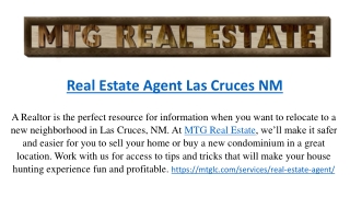 Real Estate Agent Las Cruces NM