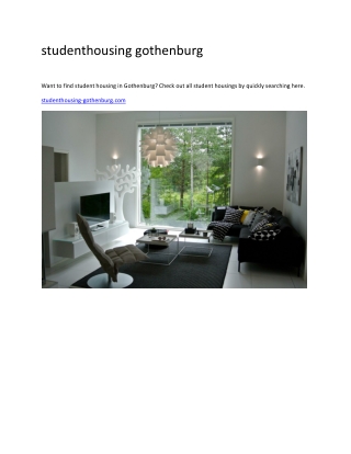 studenthousing gothenburg