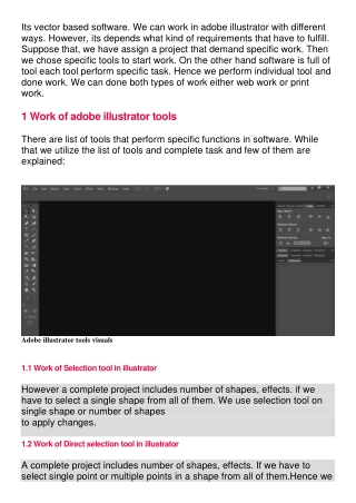 How to work with adobe illustrator?