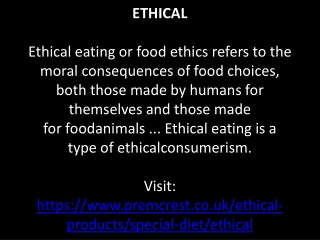 Ethical Drinks | Ethical Products | Ethical Food Companies | Ethical Food Brands | Best Ethical Brands | Ethical Food Pr