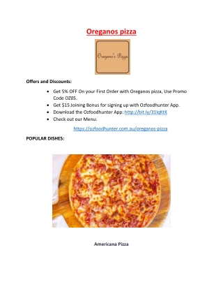 Oregano's pizza ivanhoe takeaway and delivery, VIC  - 5% Off