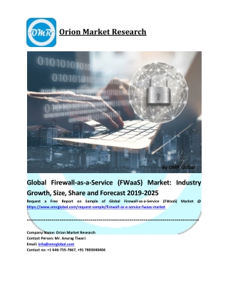 Firewall-as-a-Service (FWaaS) Market Size, Share, Analysis, Industry Report and Forecast to 2025