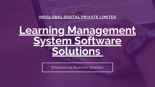 E-Learning Software development company in India