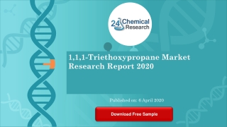 1,1,1 Triethoxypropane Market Research Report 2020