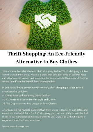 Thrift Shopping: An Eco-Friendly Alternative to Buy Clothes