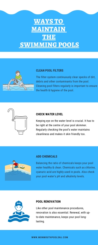 Ways To Maintain The Swimming Pools