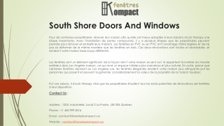 South Shore Doors And Windows