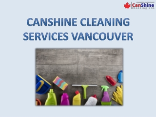 Canshine Cleaning Services Vancouver