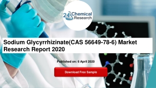 Sodium Glycyrrhizinate(CAS 56649-78-6) Market Research Report 2020