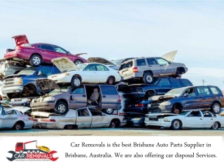 Car Removals is Specialist Car Disposal Brisbane