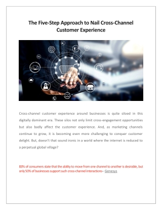 The Five-Step Approach to Nail Cross-Channel Customer Experience