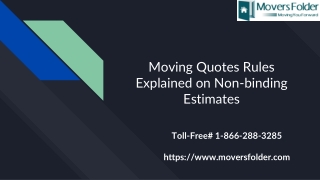 How to Get Fair Moving Quotes for Comparing the Moving Companies