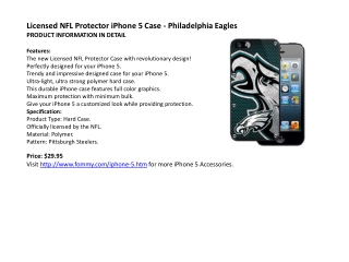 Licensed NFL Protector iPhone 5 Case - Philadelphia Eagles