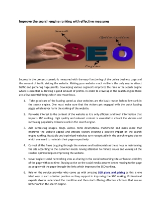Top 10 Ways To Improve Your SEO Rankings Quickly