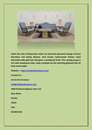 Rococo Style Furniture Sale - Artdeviefurniture.com
