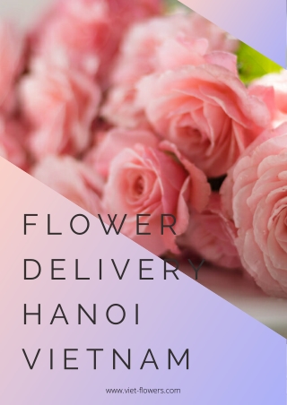 Flower deliver hanoi vietnam via viet-flowers.com
