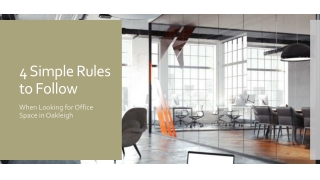 5 Simple Rules to Follow When Looking for Office Space in Oakleigh