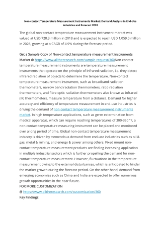 Non-contact Temperature Measurement Instruments Market