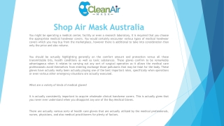 Shop Air Mask Australia