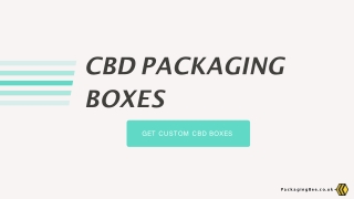 CBD Packaging Boxes