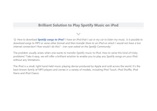 How to Play Spotify Music on iPod