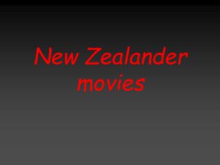 New Zealander movies