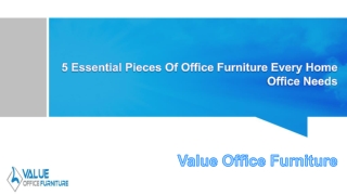 5 Essential Pieces Of Office Furniture Every Home Office Needs