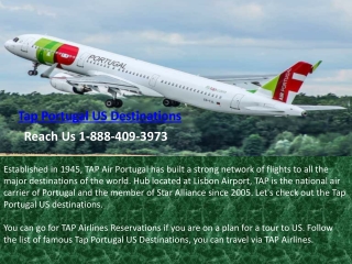 Tap Portugal US Destinations