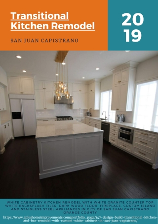 Transitional Kitchen remodel San Juan Capistrano