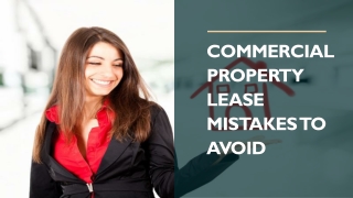 Mistakes to Avoid in Commercial Property Lease