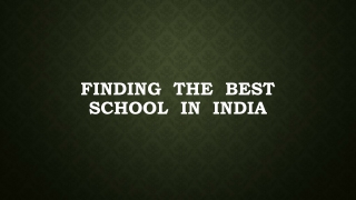 Best Schools in Bangalore