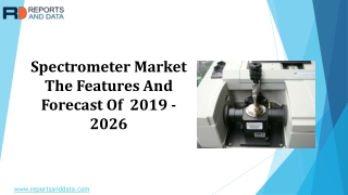 Spectrometer Market Analysis, Size,Trends and Forecasts to 2026