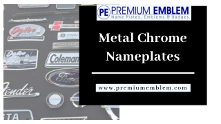 Metal Chrome Badges | Available in Various Options