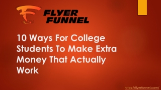 10 Ways For College Students To Make Extra Money That Actually Work