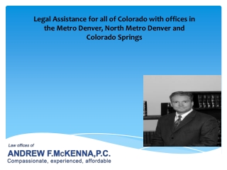 Colorado Bankruptcy Attorney - Andrew F. McKenna