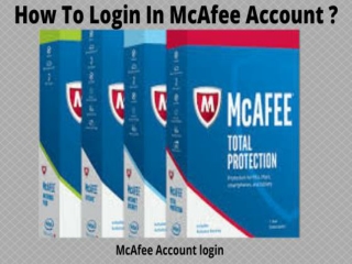 How To Login In McAfee Account ?