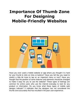 Importance Of Thumb Zone For Designing Mobile-Friendly Websites