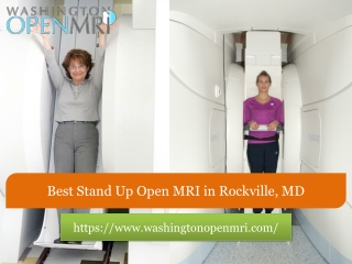 Best Stand Up Open MRI in Rockville, MD