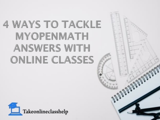 4 Ways To Tackle MyOpenMath Answers With Online Classes