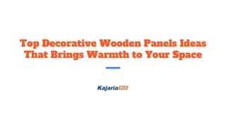 Top Decorative Wooden Panels Ideas That Brings Warmth to Your Space