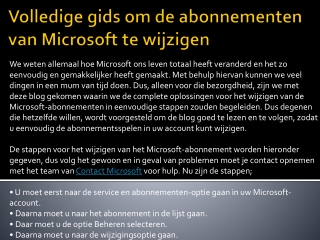 Microsoft Klantenservice wilt de beste service online