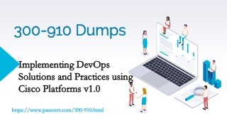 DevNet Professional 300-910 DEVOPS exam dumps