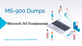 Microsoft 365 Fundamentals MS-900 dumps