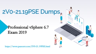 VCP6.7-DCV 2020 2V0-21.19PSE Dumps