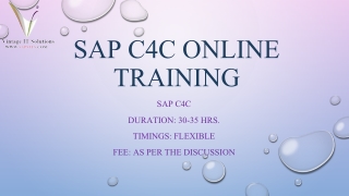 SAP C4C PPT